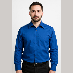 ✨Van Heusen Lightweight Royal Blue Button Down Shirt
